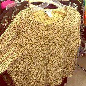 Peter nygard cheetah print long sleeve